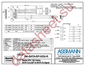 AK-SATA-SP-050-R datasheet  